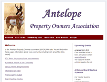 Tablet Screenshot of antelopepoa.com